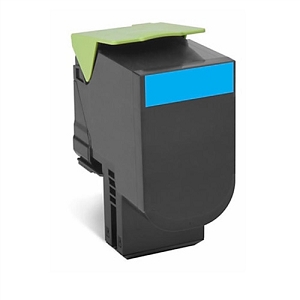 Compatible Lexmark 801H 80C1HC0 Cyan  High Yield Toner Cartridge CX410, CX510